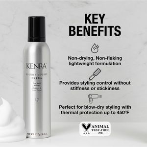 Kenra Volume Mousse Extra 17 | Firm Hold Mousse | Alcohol Free |